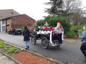 La calèche des lutins du Père Noël